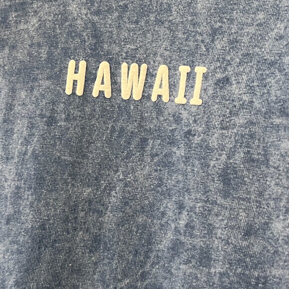 Spirit Jersey Hawaii Aloha Rainbow Blue Acid Wash Long Sleeve Shirt Adult L USA - Picture 4 of 8